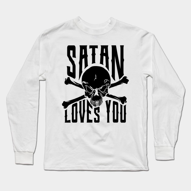 satan loves you Long Sleeve T-Shirt by Aloenalone